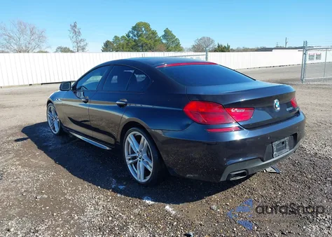 2015 BMW 650I Gran Coupe из США, поврежденный, VIN WBA6B2C54FD799397